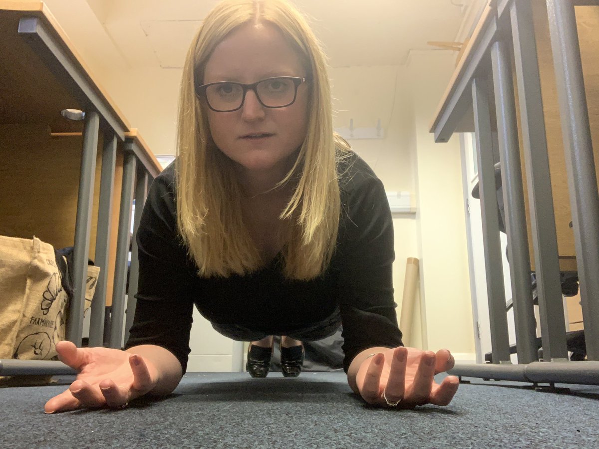 @VMulvanaTuohy @YorkTeachingNHS @dzrichar @YthftA #screenbreak #exerciseoff #hractive #AHPsactive Glad the floor has been cleaned for this one!