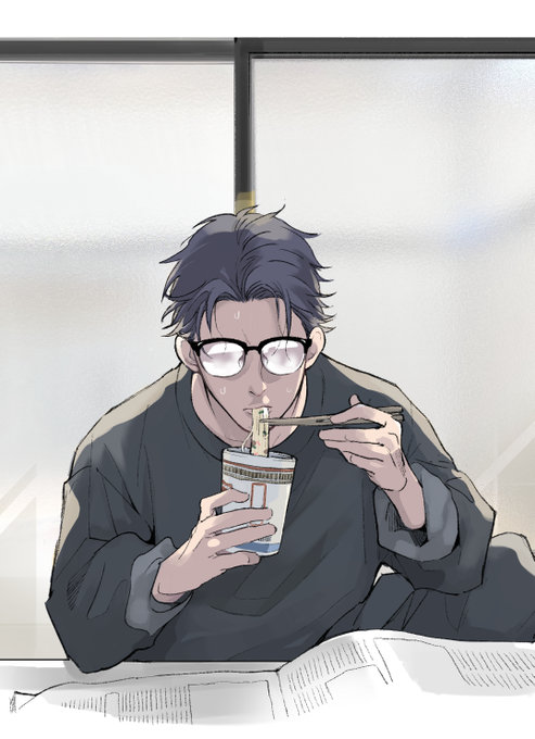 「男の子 麺」のTwitter画像/イラスト(古い順)