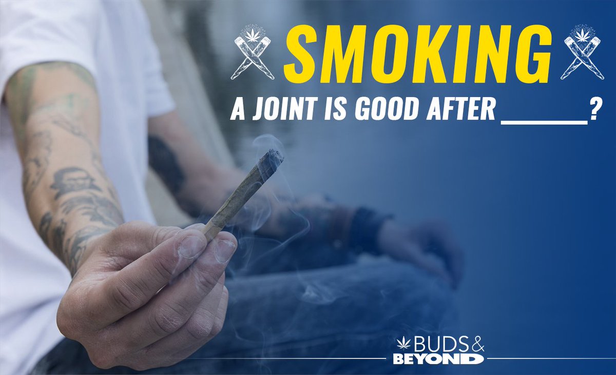 BudsnBeyond's tweet photo. What do you think should be a probable answer for this? When do you think smoking a joint is always better? Share your thoughts below. Get a pack on joints at https://t.co/ihrQ1NjfZt

#joint #blunt #weed #vapes #prerolled #Canada https://t.co/w5LPoAmd8B