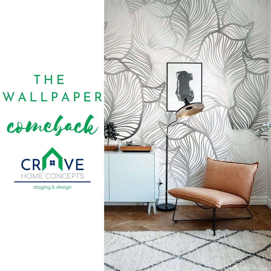 chcstaging's tweet photo. The Wallpaper Comeback!
#HotTrendTuesday 🔥 https://t.co/hDXrpw9iAy