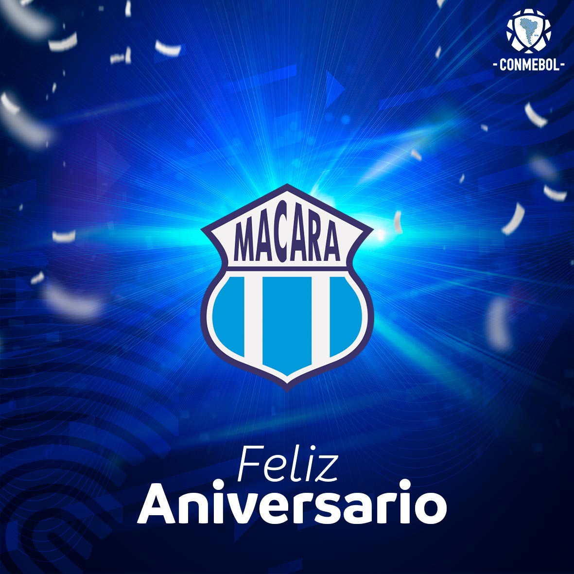El Club Deportivo Macará conmemora 81 años de su fundación. 🔵⚽️🇪🇨

¡Felicidades <a href="/Macara_Oficial/">Club Dep. Macará</a>! 🎂