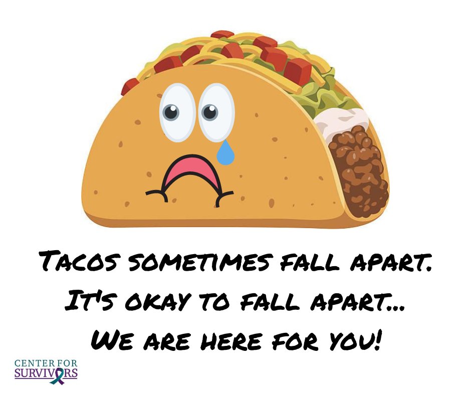 CenterSurvivors's tweet photo. 🌮🌮TACO TUESDAY🌮🌮
#WeAreHereForYou #centerforsurvivors https://t.co/DbH45De6YH