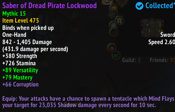 lucariotherogue's tweet image. A big thank you to @MogPolice @fernmootoo @Noxspear and Vinny for helping me with M+ the past couple weeks.  Got my hands on my second one-hander now.  We're ready for Single-Minded Fury in 9.0! 

#Warcraft #Warrior #Prepatch #Shadowlands