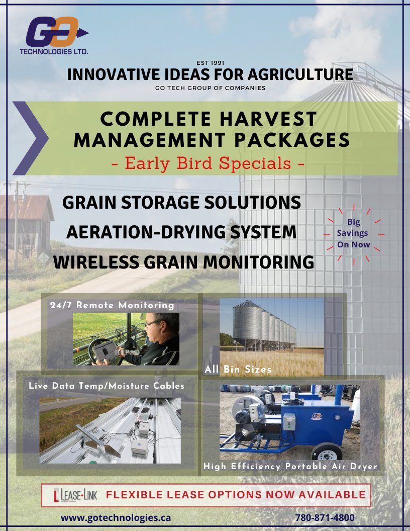 GOTechYLL's tweet image. Tough Grain; No Problem!
We can help you enhance your harvest abilities...call us today at
 780-871-4800!
#harvest2020
#harvestsolutions
#drygrain