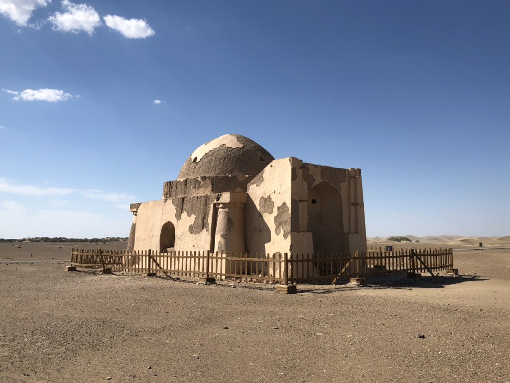 Marco Polo visited an Etzina on the desert edge - almost certainly the then Mongolian city under its Tangut name. Polo refers to a city of isolators and this religious plurality is still seen - Buddhist stupas, and outside the walls a travellers’ mosque for itinerant traders 3/5