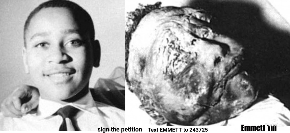 EmmettTill's tweet photo. 65 years ago #Aug28, at age 14 #EmmettTill was kidnapped, tortured, lynched and killed during a racially-motivated hate crime. The last known accomplice is alive.
Contact District Attorney Dewayne Richardson dewayne@msdeltada.com; 662.378.2105 to demand #JusticeForEmmettTill https://t.co/Yvm8Cg7NJg