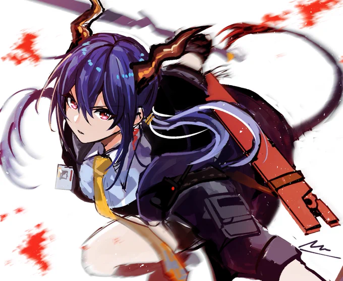 チェン
#アークナイツ 
#アークナイツ版深夜の真剣お絵かき60分一本勝負 