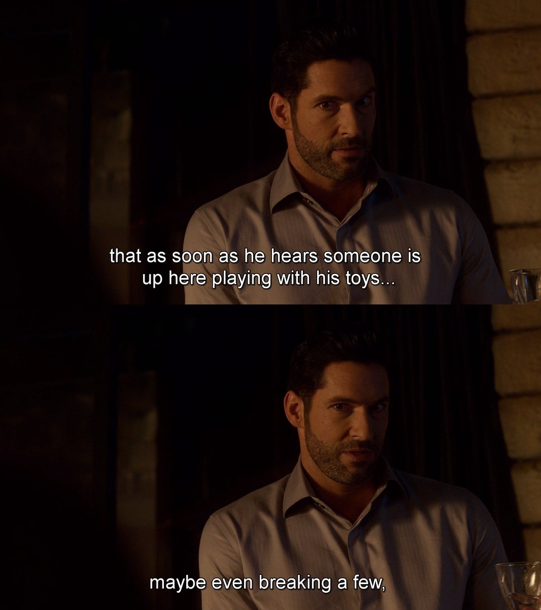 He keeps hinting at a bigger plan. Was it to get Dad to react and come down to finally talk? In this regard, M. did the same thing as Mum but Dad's toys this time are his angels and a miracle... Was he only talking abt  #Lucifer   when he said this plan? #LuciferSeason5  