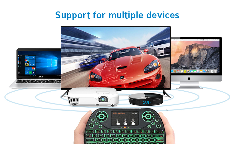 zhangjun668899's tweet image. 2.4g wireless backlight i8s mini keyboard with touchpad for android tv box spanish version.
Suitable for computer, smart tv, android tv box, google tv box, xbox 360, ps3 / ps4, htpc / iptv, etc. from vice with usb interface. #Laura #TuesdayThoughts #TuesdayMotivation