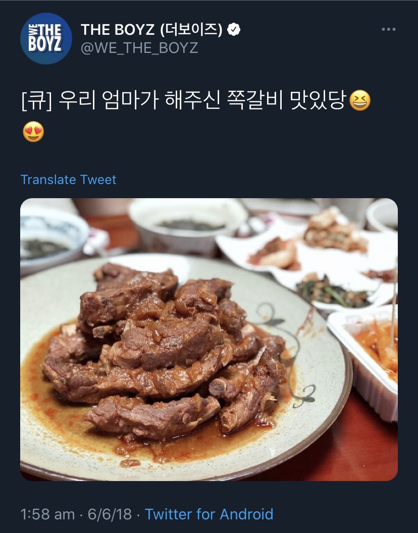 14. changmin’s favourite food is ddeokbokki (spicy rice cakes) his favourite from his mum is beef ribs! [second pic] changmin posted a photo of his mother’s beef ribs and next to it there’s ddeokbokki... his two favourites 