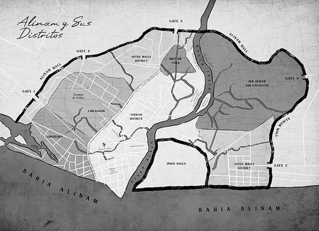 Check out the map of the not-so-fictional Alinam! We see Gisap River... we wonder where it's based from?@SummitBooks @MickeyInglesLaw