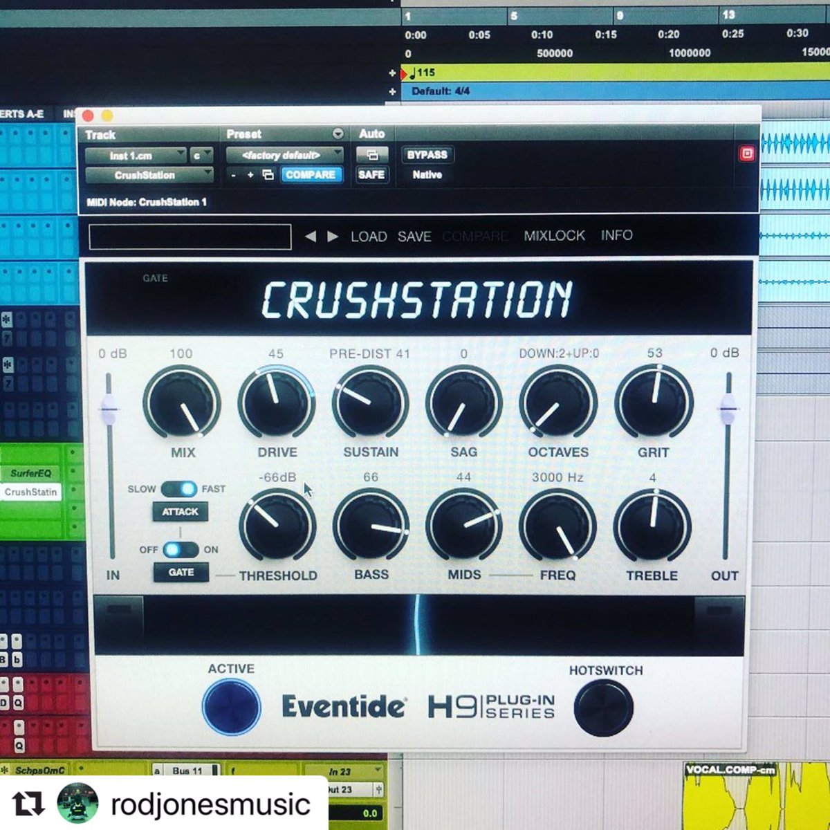 @rodjonesmusic
・・・
This = awesome. #eventide #pluginheaven #musicproducer #newmusic #edinburghrecording