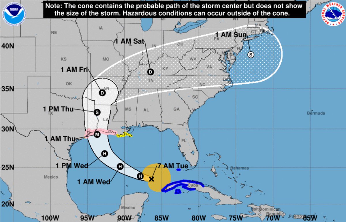 s_k_newell's tweet photo. Now is the time for #Texans to be smart, as #HurricaneLaura approaches. @TxDPS urges everyone along the shore and the potential path of the storm to get ready and prepare. https://t.co/PtASucNRiC