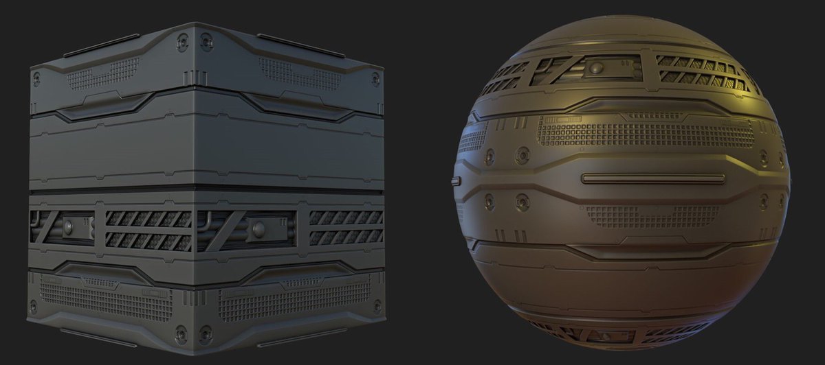 Adrian_Carter3D's tweet photo. More #SubstanceDesigner textures. Just practicing away as usual. :) #DisplacementMap #HeightMap #scifiart #Textures #gameart https://t.co/F1Pf5BItje