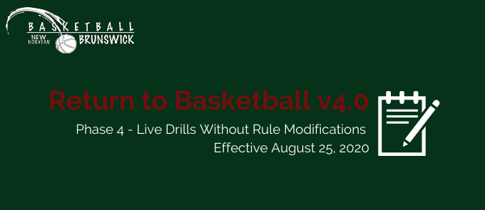 BasketballNB's tweet image. BNB is moving into Phase 4 of our Return to Basketball Plan as of TODAY, August 25th. Visit the link to get the details: basketball.nb.ca/page.php?page_…