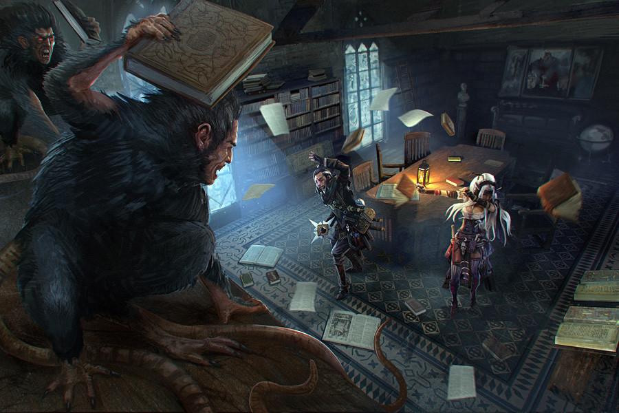 naish_art's tweet photo. The Tale of Genny Two-Tails has been a popular memory!
@paizo included some amazing art of the library scene, just look at all those books she would have read one day.
Artist: Michael Ivan

#glasscannon #gcp #gcpnaish #thenaish #ynot2k #marchto2k #ttrpg #pathfinder #dnd https://t.co/d7TMOHsFns