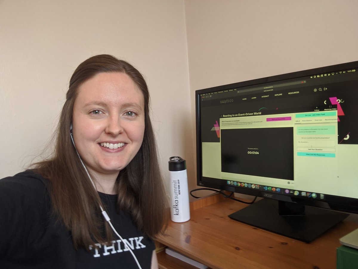 Not long til my #kafkasummit talk on #Kafka and #reactive with @gracejansen27 #streamingselfie events.kafka-summit.org/2020-schedule