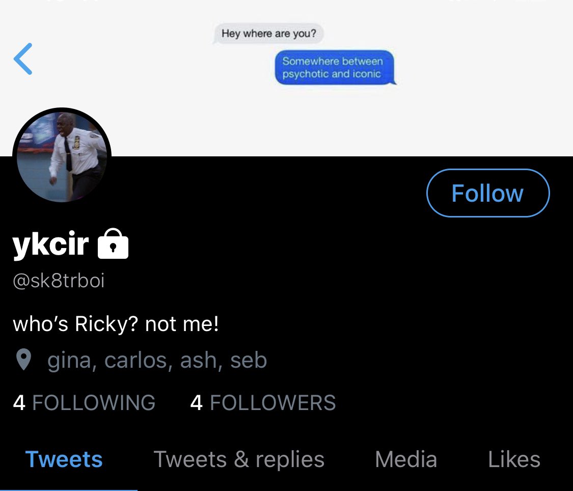 — profiles. Ricky and Nini and their rants.