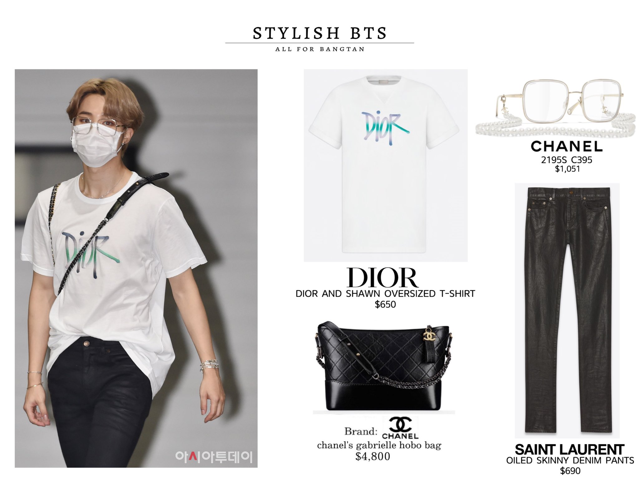 SJM on X: jimin wore his chanel “i'm so h^^py” bag 😭