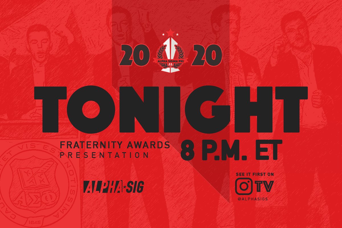 alphasigs's tweet image. Awards being presented tonight:
🏆 Cups of Distinction 
🏆 Grand Senior Presidents Trophy
🏆 Undergraduate Hall of Fame
🏆 Undergraduate of the Year
🏆 Scholarship Winners

It’s going to be 🔥.