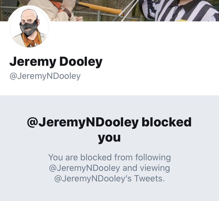 It now seems that  @jeremyndooley has blocked me as well. Pretty funny not gonna lie.