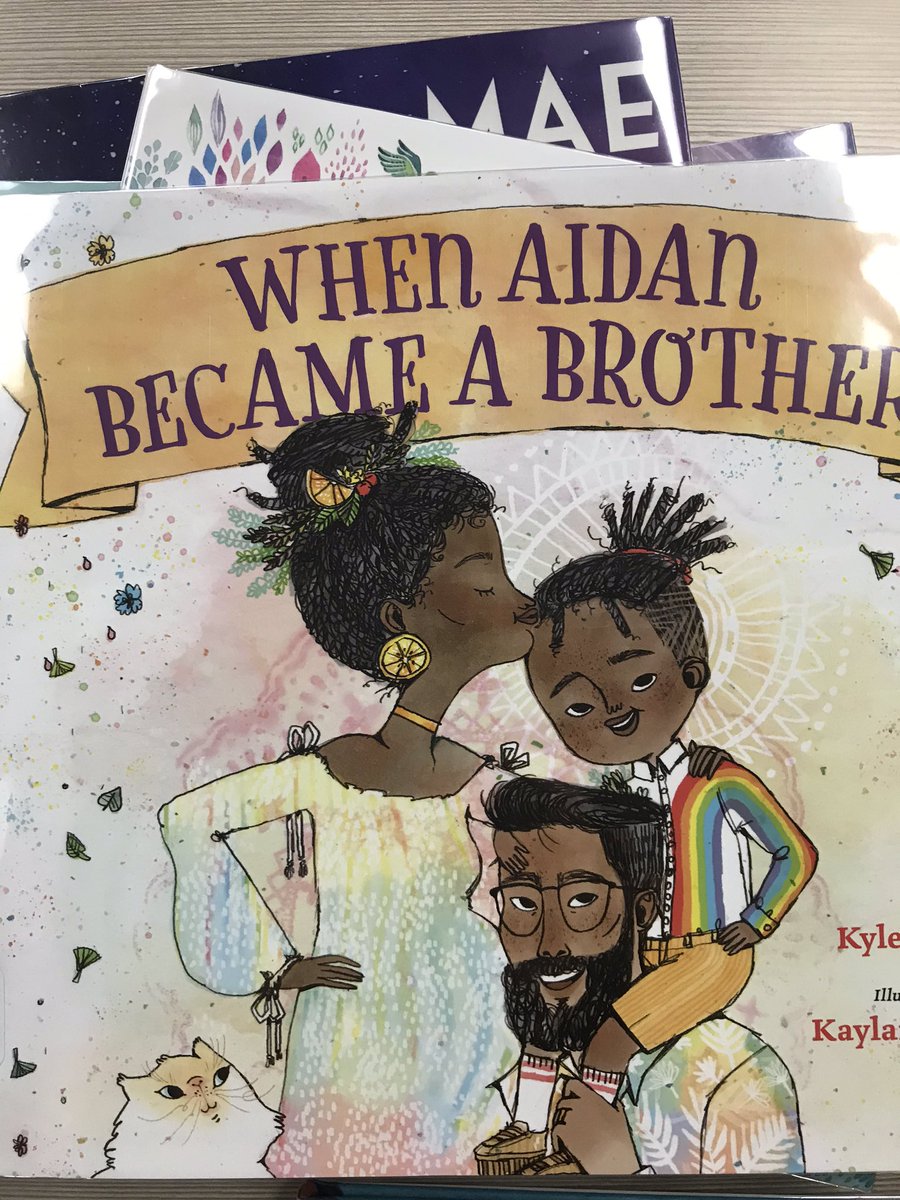 Most of the books are  #ownvoices! Here are my 2 favorites! For Black Girls Like Me by  @marilock and When Aidan Became a Brother by  @Shekels_Library It is so exciting that all 41 of our schools have a copy of these books!