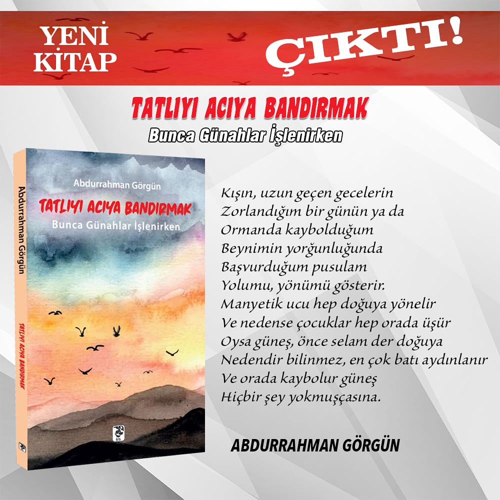 Sis Yayıncılık'tan yeni çıkan "Tatlıyı Acıya Bandırmak" kitabı tüm kitapçılar ve online satış sitelerinde okurlarını bekliyor!