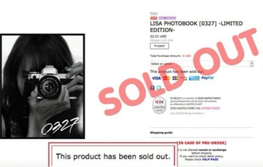 Lisa is the first member of blackpink to have a birthday photobook and it was sold out within 10 mins on ktown.