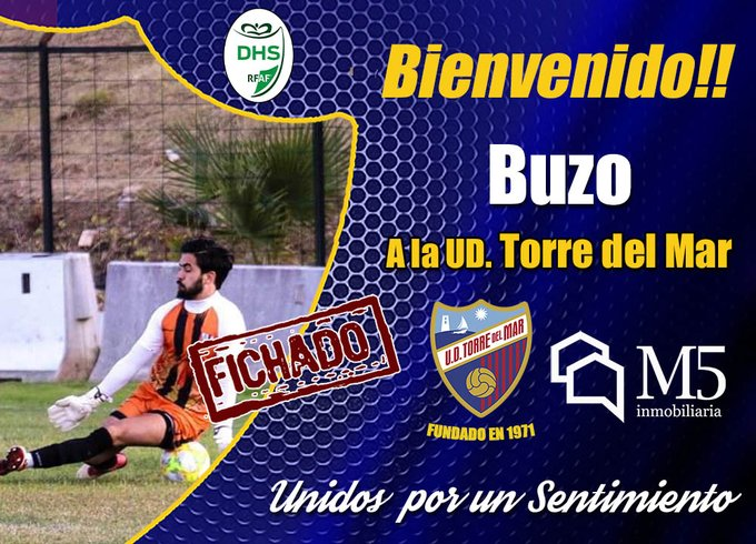 Buzo nuevo fichaje de la <a href="/udtorredelmar71/">U.D. Torre del Mar</a>  para la próxima temporada 2020/21.

El portero antequerano de 24 años, llega al equipo torreño en calidad de cedido procedente del <a href="/AntequeraCF/">Antequera C. F.</a>