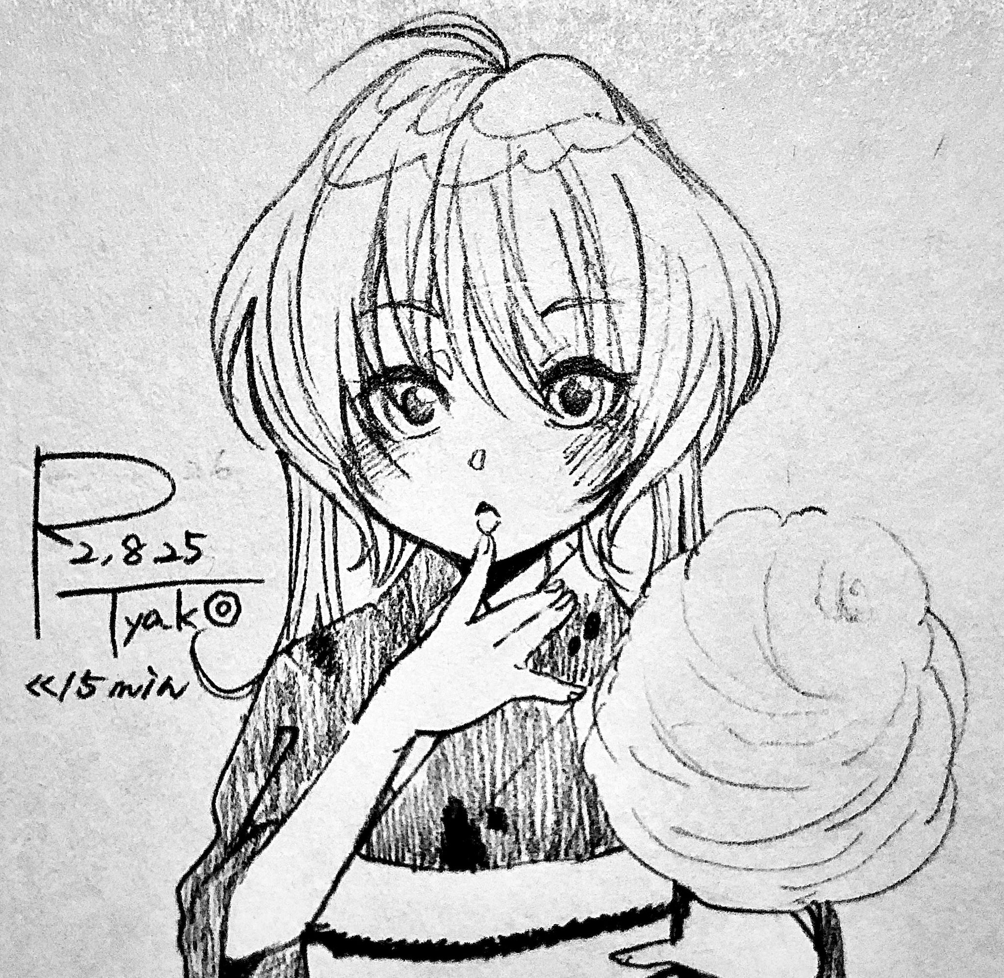 チャコ クロノワ Pixivsketch わたあめ オリジナルイラスト アナログイラスト 少女 浴衣 白黒 イラスト王国 今日はこの1枚しか 描けませんでした 一旦 寝て リフレッシュしてきます おやすみなさい T Co Zzty1yfcex Twitter