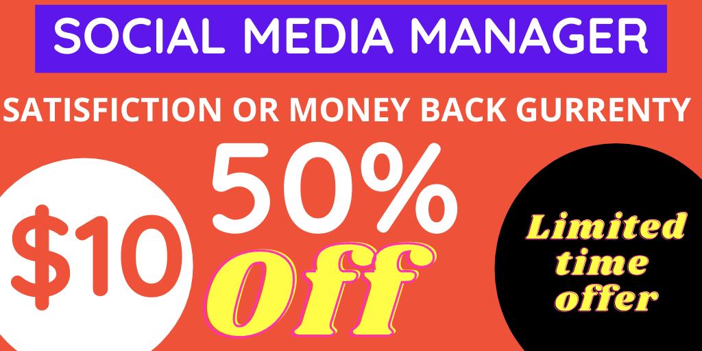 Mehedi_raj_'s tweet photo. 50% off on social media manager service. Starting at $10. To know more @Mehedi_raj_
#SocialMedia #sociamediatips #businesstips #socialmediamarketing #socialmediamanagement #socialmediamanager #businessgrowth #smallstreamer #SmallBusinesses #businessgrowingtips https://t.co/AYi5Onjbrg