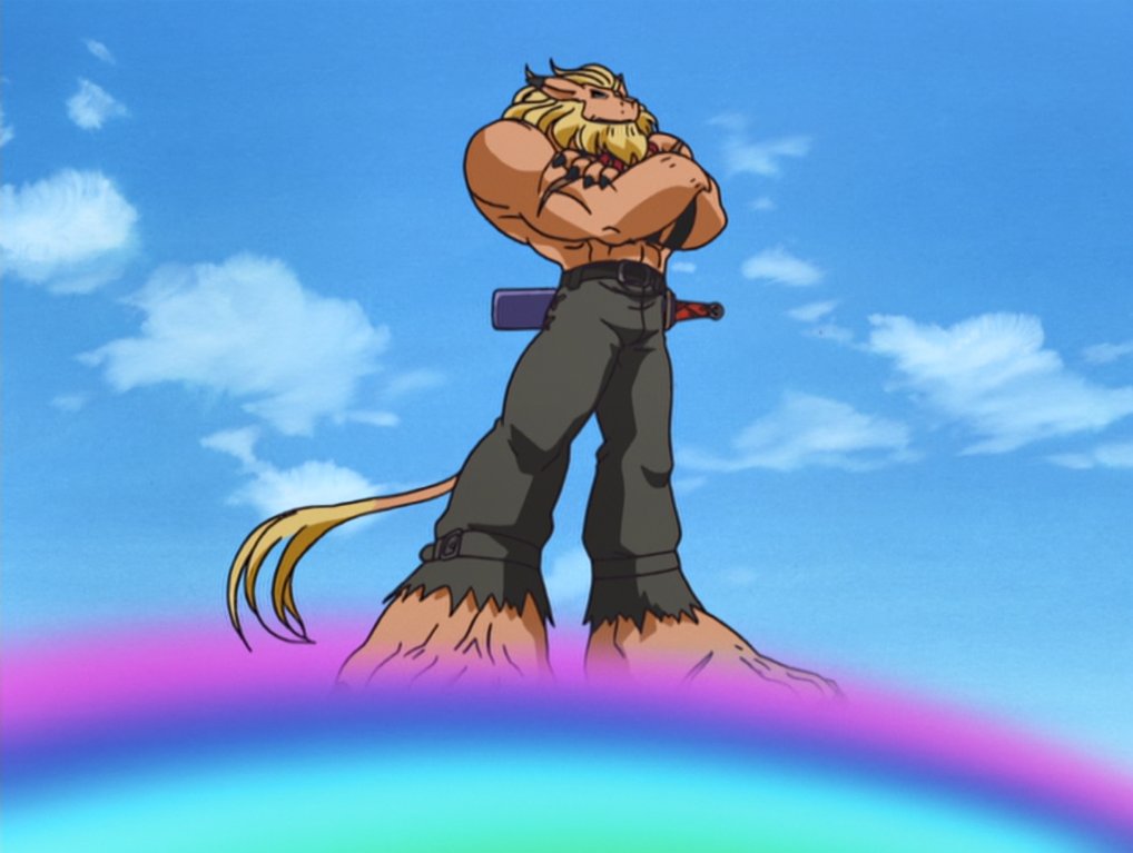 Some other connections in the Anime were even less specific about it and more abstract. For example, Konaka says that in some way, Leomon is responsible for a meta connection with the worldview (世界観) of Digimon Adventure.