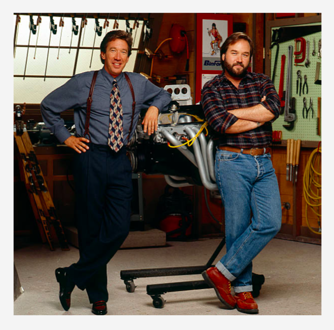 Tim Allen on "I've always admired people who repair something instead of it. So, I created a competition show with @HISTORY , and my old buddy @TheRichardKarn , to challenge