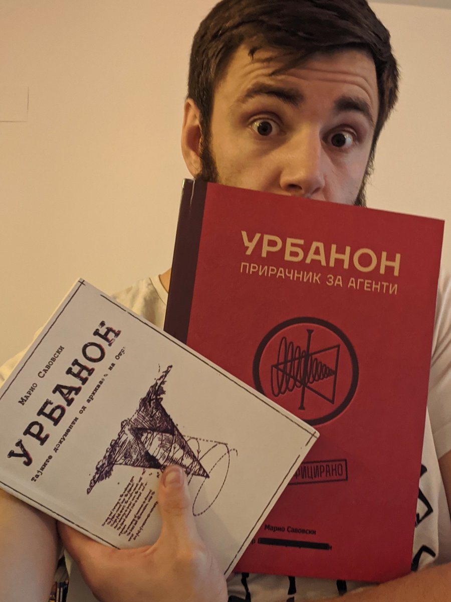 GIVEAWAY TIME! 
Како што најавив вчера, денес правам giveaway на мојата книга "Урбанон: Тајните Документи" како и играта "Урбанон: Прирачник за Агенти". 

Се што треба е:
1. Да ме следите на <a href="/MarioSavovski/">Savos</a>
2. Ретвитнете го твитов!

Толку! Во Петок ќе ги објавам добитниците :)