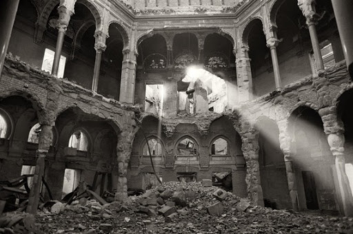 73. National Library of Bosnia and Herzegovina, Sarajevo*This is a sad and special addition to my thread of libraries: On this day, 1992, the library was completely destroyed and burned. Hundreds of thousands books and rare manuscripts lost. Fucking War.  #OnThisDay