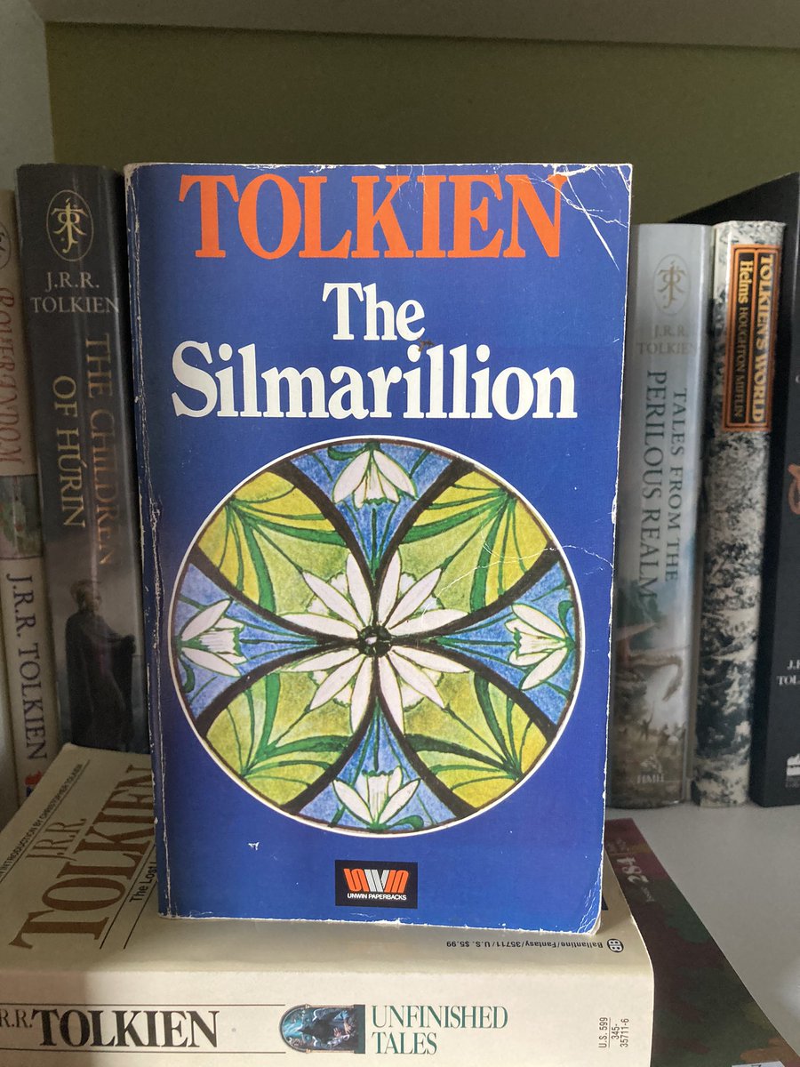  #TolkienEveryday Day 34One of my favourite copies of The Silmarillion, the first paperback edition from 1979!