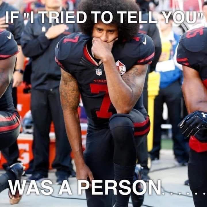 Robin_Hoody's tweet photo. #KenoshaRiots

Just a daily remember that a football player tried to peacefully bring this to the attention of the American people by kneeling during a song.

That wasn't peaceful enough. Now precincts burn. https://t.co/byAKfbmAqC