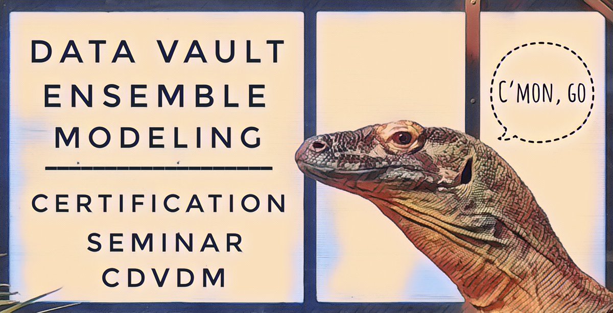 GeneseeAcademy's tweet image. We are all in this together. Come learn #DataVault and #EnsembleLogicalModeling with us in our new #PodClass training courses!
geneseeacademy.com/schedule
You can expect hands on group activities to help you understand how to build your #EDW!
#CDVDM #ELM #RemoteLearning #DWBI