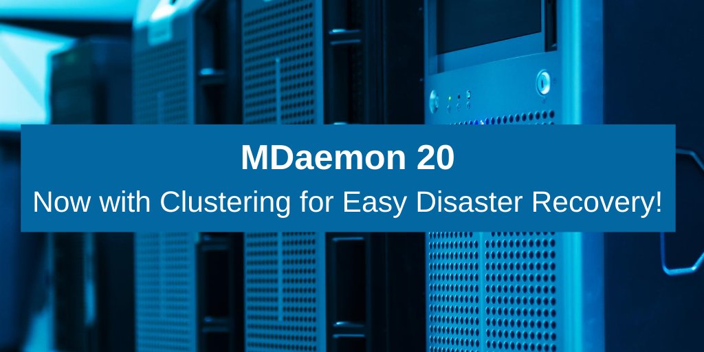 SGEmailFirewall's tweet photo. MDaemon Email Server now supports #clustering for easy backup, failover &amp; redundancy. Helps protect businesses against unexpected network outages or system interruptions. https://t.co/RYPXjA4rHL https://t.co/hGqTyvkM7D