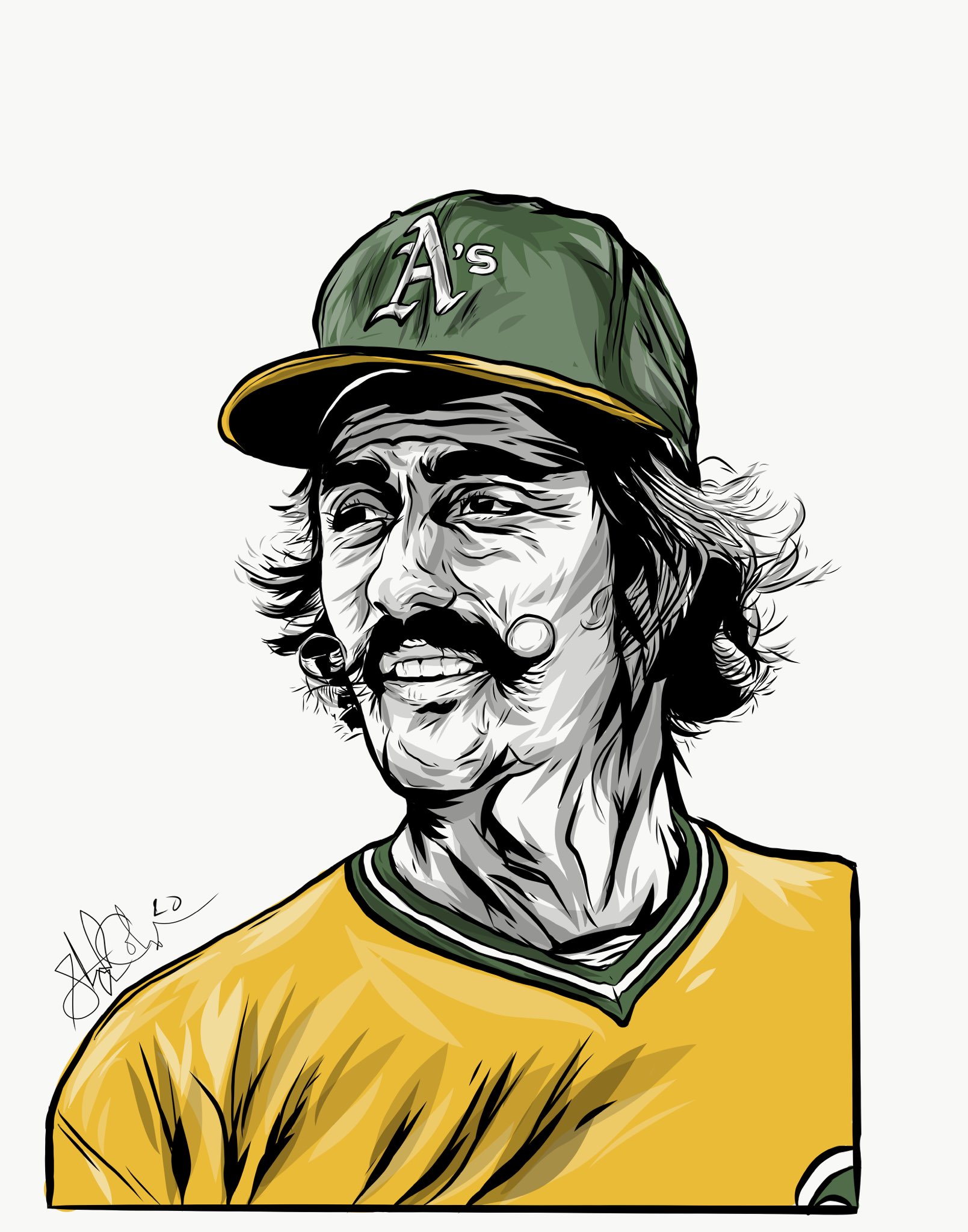 Happy Birthday to the greatest handlebar mustache Rollie Fingers!   