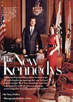 I don’t feel like starting work yet this morning, so I’m going to tweet out highlights from the 2004 “New Kennedys”  @harpersbazaarus story, for everyone just discovering that Guilfoyle was married to Newsom  https://twitter.com/jeremybwhite/status/1298286826357047296