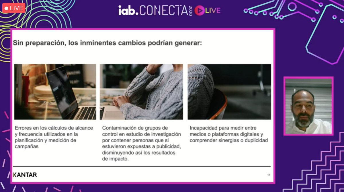 Sin preparación, los cambios inminentes pueden causar errores en los cálculos de alcance y frecuencia, contaminación de grupos de control en un estudio de investigación y la incapacidad para medir entre medios o plataformas digitales. <a href="/Jorge_Digital1/">Jorge Fuentes</a> <a href="/KantarLatam/">Kantar Latinoamérica</a>