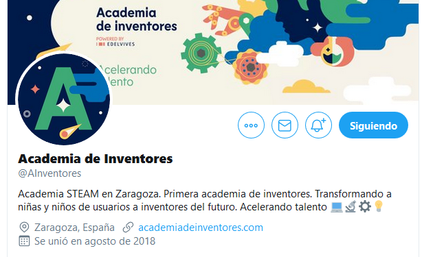 Hoy os recomendamos a... <a href="/AInventores/">Academia de Inventores</a> 

¡Una academia STEAM muy innovadora que ayuda a los pequeñuelos/as a ser los inventores del futuro!

También tienen un canal de #Youtube muy molón que hará las delicias de los más peques.

👉youtube.com/channel/UCenVz…

¡Seguidlos!