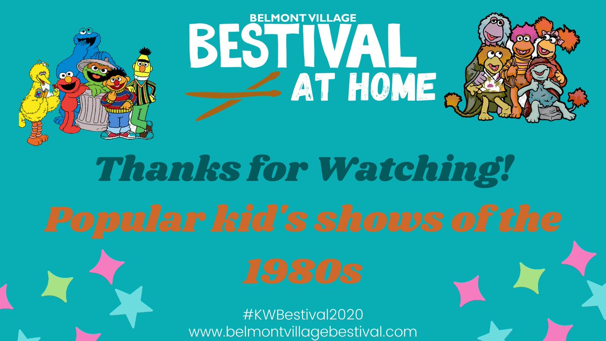 Welcome to Kid Time Tuesday!

Today we're featuring some clips from some popular kid's TV shows of the 1980s! Maybe you'll find a new show to watch, or be reminded of one that you had forgotten about!

You can find the video on our FB, Instagram, or website! #KWBestival2020