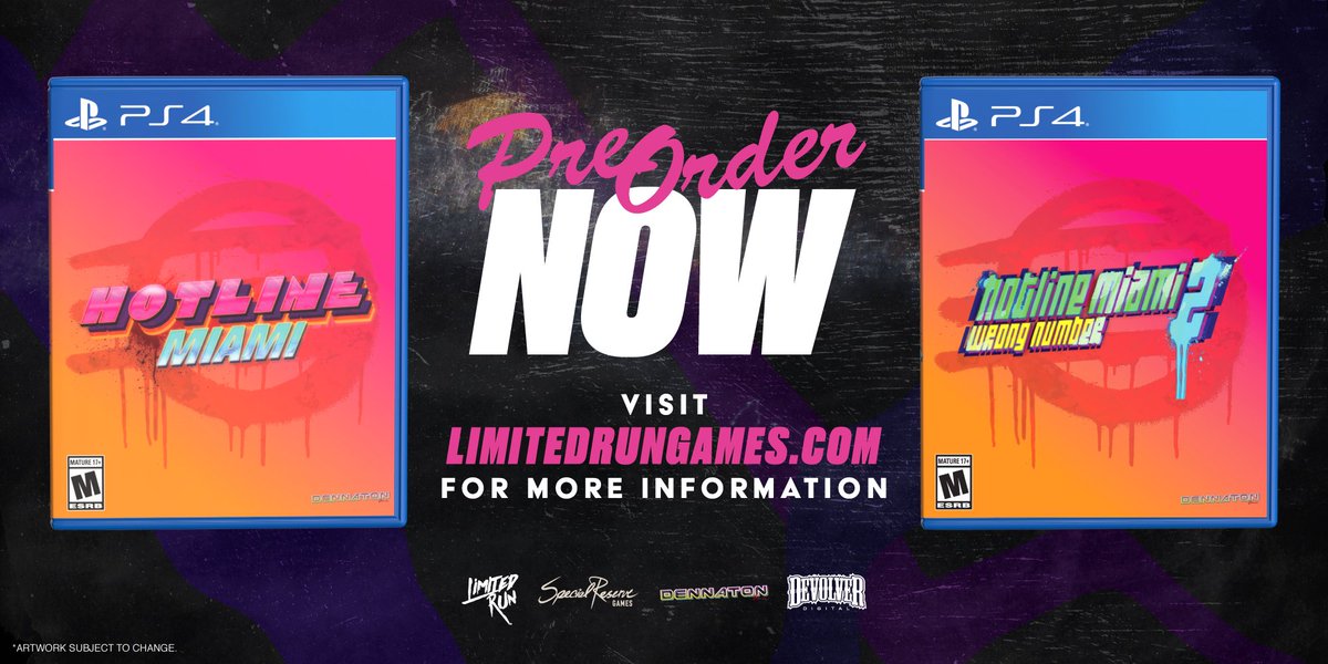 Limited Run Games Our Variants Of Specialreserves Hotline Miami Hotline Miami 2 Wrong Number Releases On Ps4 Are Now Available To Pre Order On T Co 5lksol4sqo Both Games Are Available In