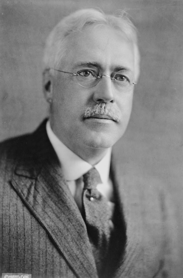 Frank Vanderlip was president of the National City Bank of New York and Assistant Secretary of the Treasury.He helped finance American participation in World Wars 1 and 2 by devising the war bond savings stamp program.