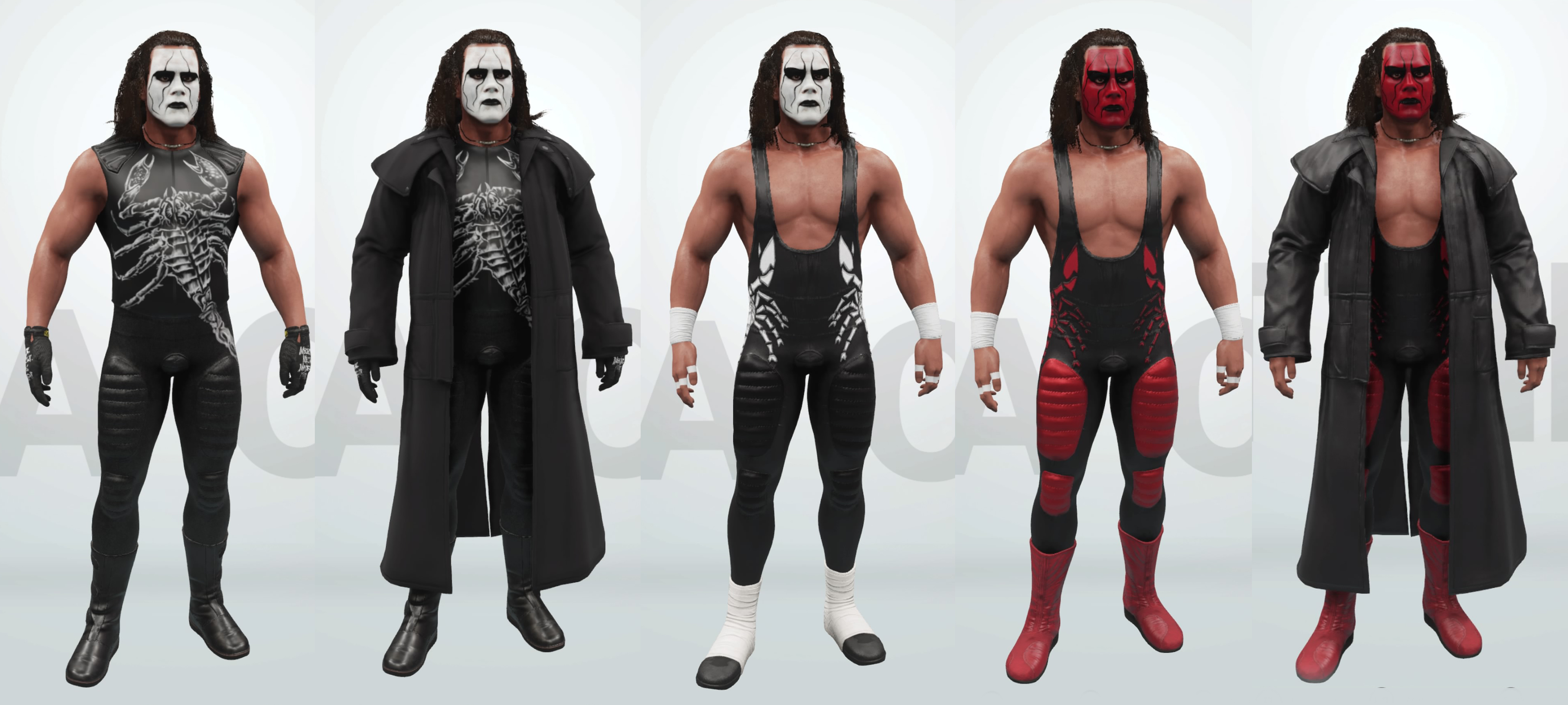 貴重！1点モノ WWE WCW TNA 新日 スティング コスチュームカスタム