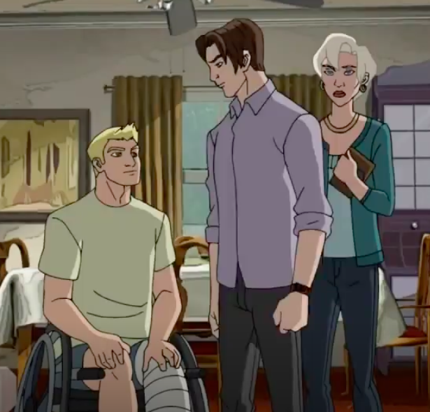 Season 4, Episode 10, “The New Sinister Six: Part 1” - Still recovering from the events of ‘Anti-Venom’, Flash celebrates Aunt May’s birthday with the rest of the Web Warriors, before the others rush into battle with the Sinister Six.