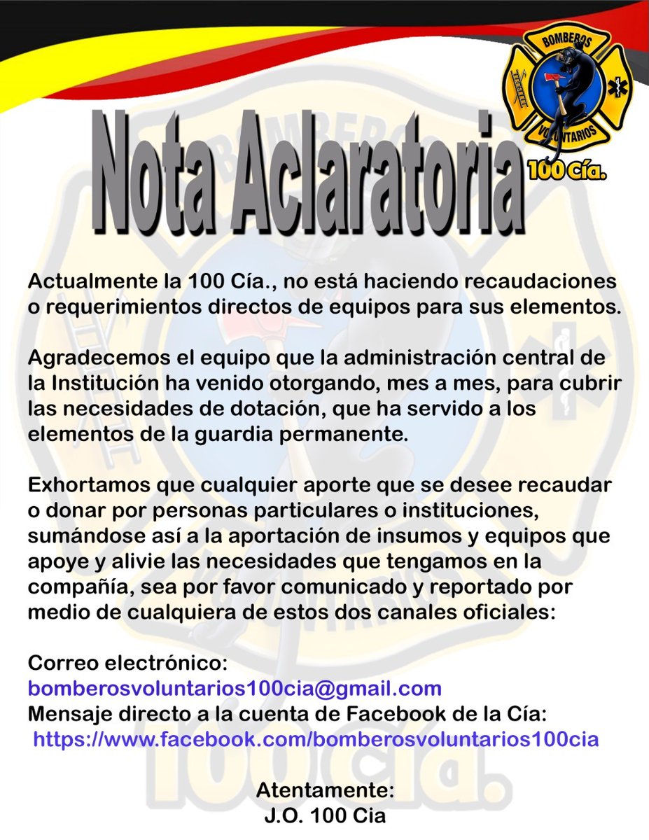 Gracias por su atención, agradecemos las donaciones, por medio del canal oficial, para coordinar de mejor manera.