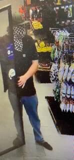 This is the suspect in the theft of a fire fighter’s wallet that was stolen while he was working the front lines of the #CZULightningComplexFire. Help us identify him! The stolen cards were used at Shell and Safeway on 41st Avenue.